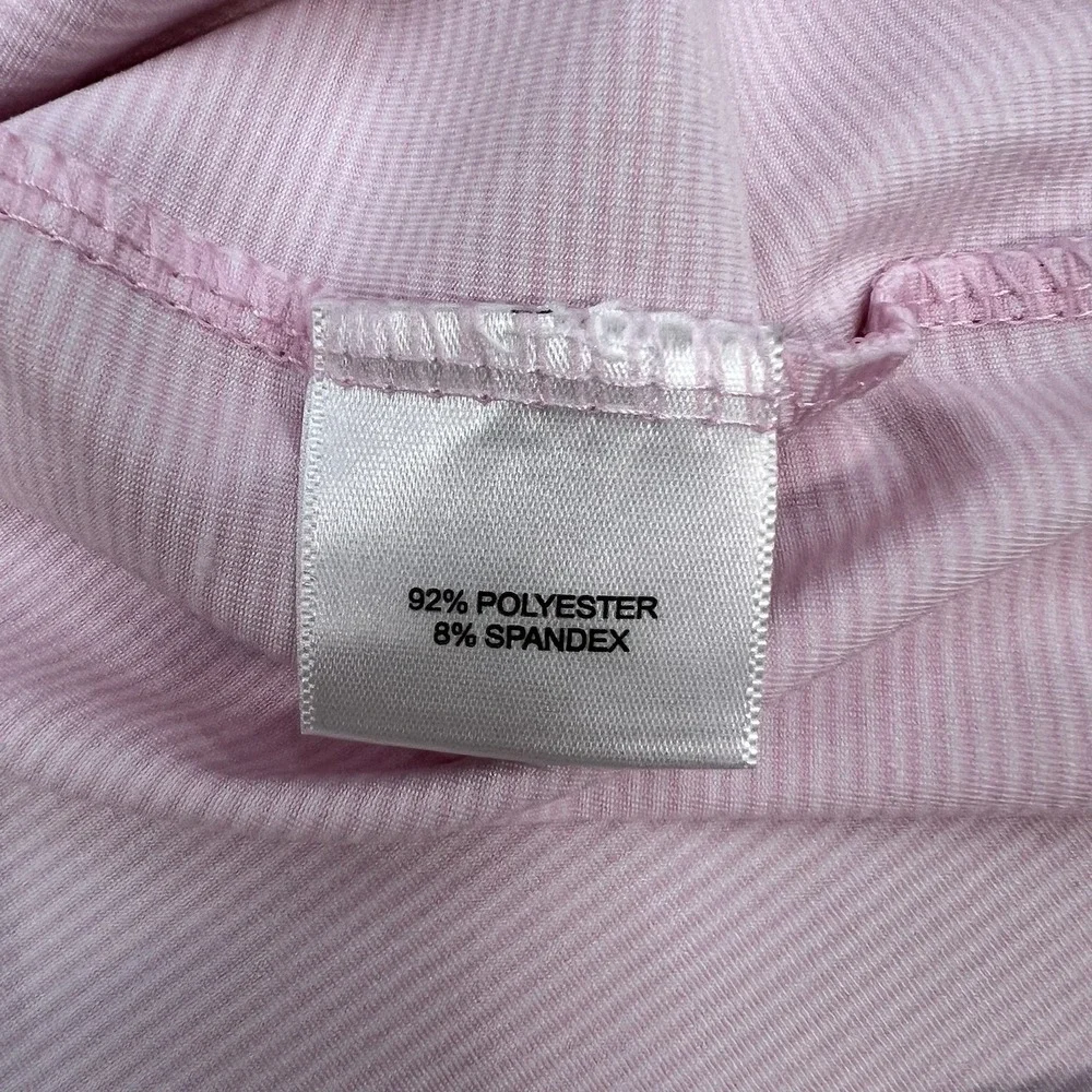 Peter Millar Summer Comfort Polo Golf Shirt Mens XL Loose Fit Pink Striped